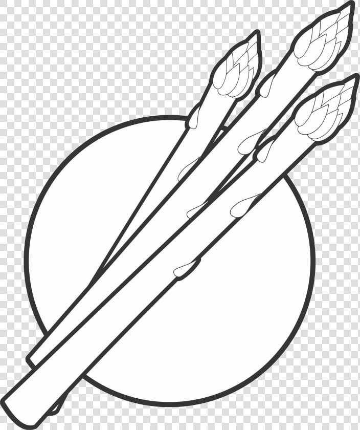 Line Art plant angle   Black And White Asparagus  HD Png DownloadTransparent PNG