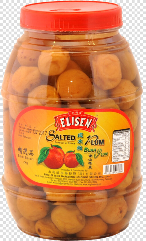 Elisen Salted Plum 2kg   Salted Plum  HD Png DownloadTransparent PNG