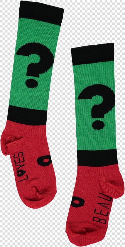 Question Mark High Socks   Hockey Sock  HD Png DownloadTransparent PNG