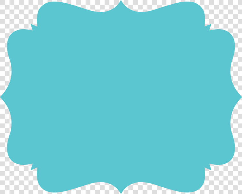 Label Clipart Turquoise   Blue Banner Frame Png  Transparent PngTransparent PNG