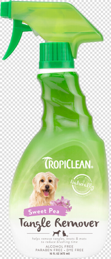 Tropiclean Sweet Pea Tangle Remover Spray For Dogs  HD Png DownloadTransparent PNG