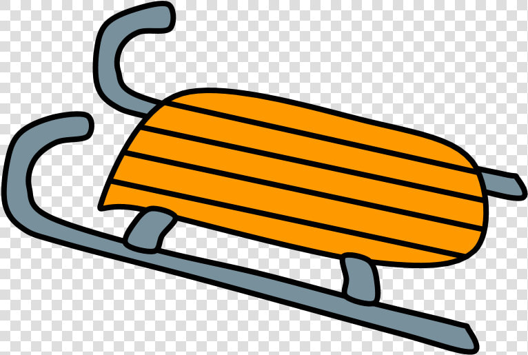 Sled  Orange   Red Sled Clipart  HD Png DownloadTransparent PNG