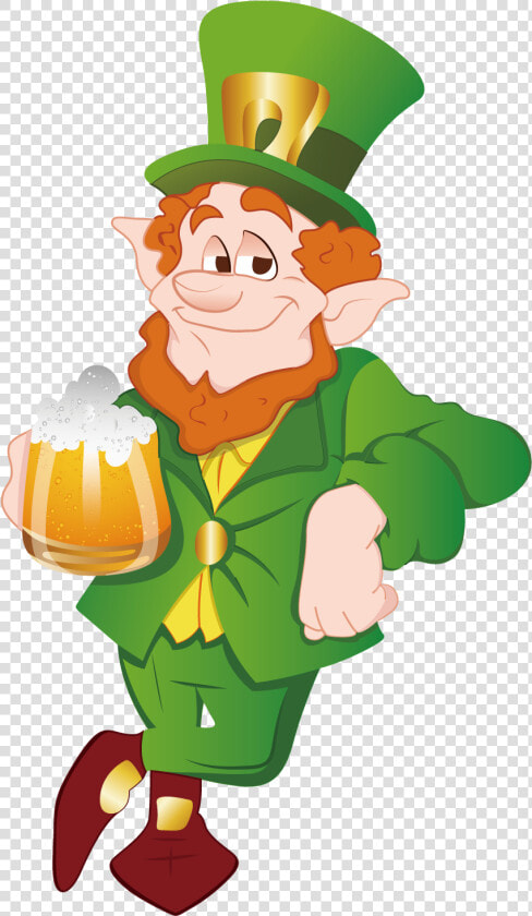 Beer Leprechaun Alcoholic Beverage Drink   Leprechaun With Beer Transparent Background  HD Png DownloadTransparent PNG