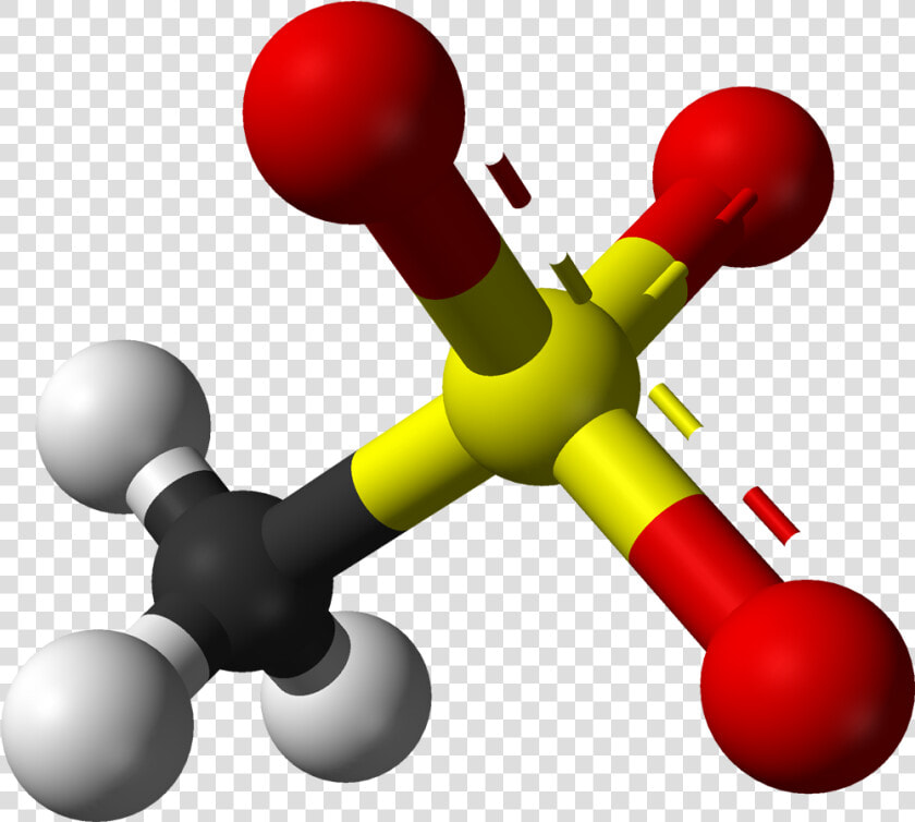 Mesylate Anion 3d Balls   Methanethiol  HD Png DownloadTransparent PNG