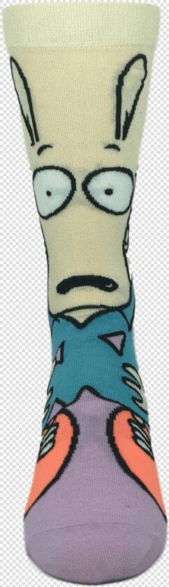 Nickelodeon Rocko’s Modern Life Rocko 360 Cartoon Socks   Sock  HD Png DownloadTransparent PNG