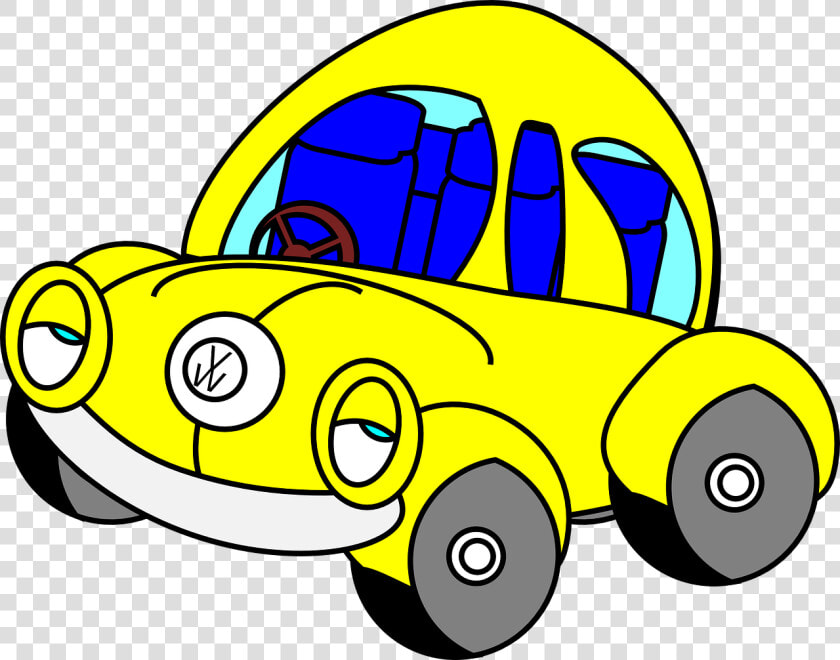 Yellow Cartoon Beetle Car Png Clipart Vw Beetle   Yellow Bug Car Cartoons  Transparent PngTransparent PNG