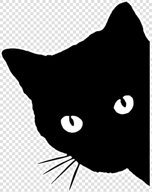 Black Cat Kitten Clip Art Silhouette   Black Silhouette Cat Transparent Background  HD Png DownloadTransparent PNG