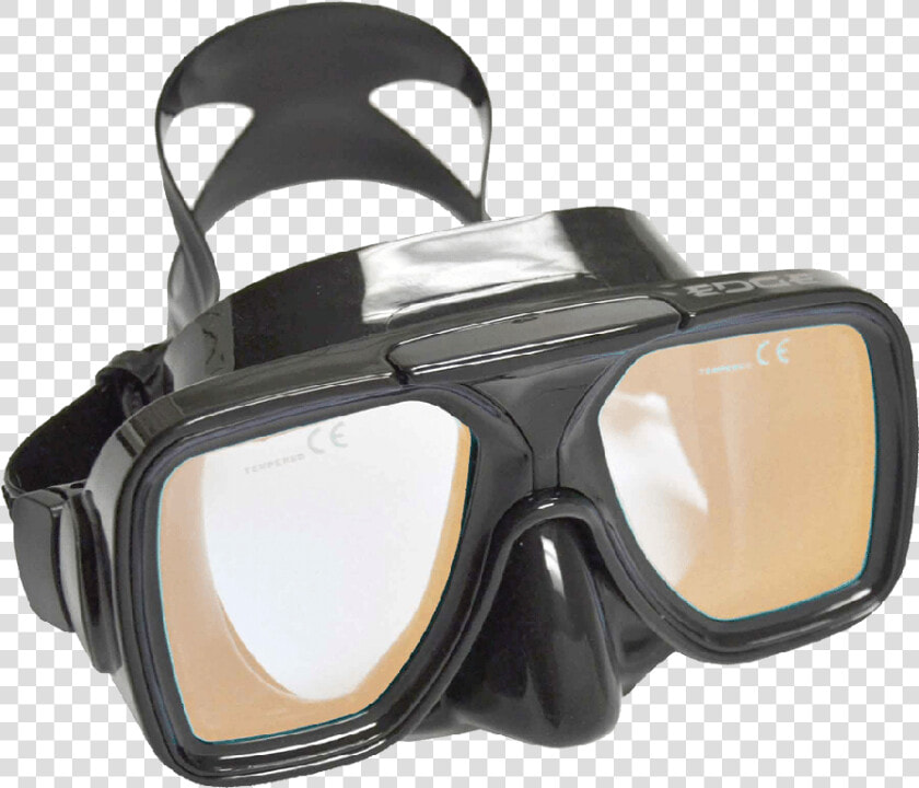 Edge Contrast Yellow Lens Mask   Diving Mask  HD Png DownloadTransparent PNG