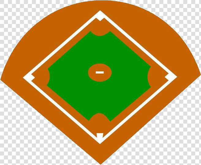 Baseball Field Softball Sport Clip Art   Diamond Shape Baseball Field  HD Png DownloadTransparent PNG