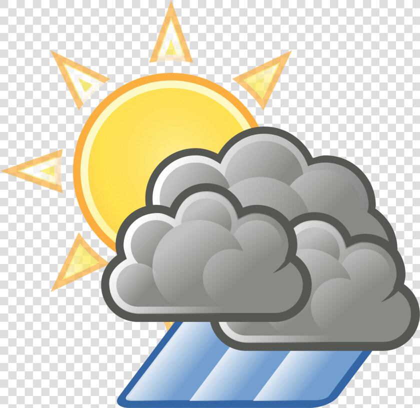 File Weather Sun Clouds   Transparent Background Rain Clipart  HD Png DownloadTransparent PNG