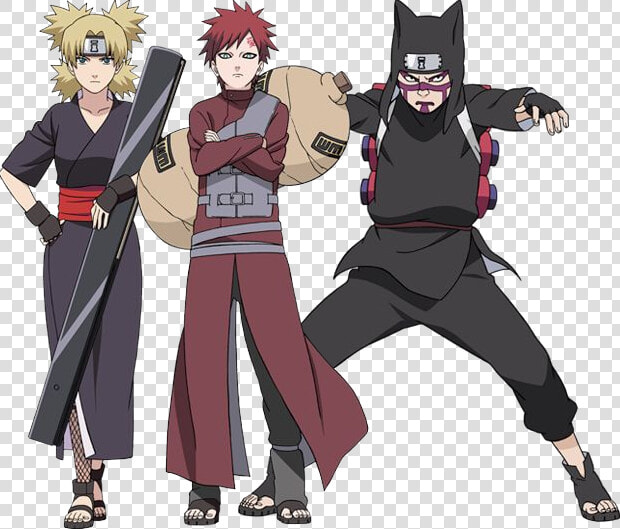 Amazing  Anime  And Black Image   Temari Gaara And Kankuro  HD Png DownloadTransparent PNG