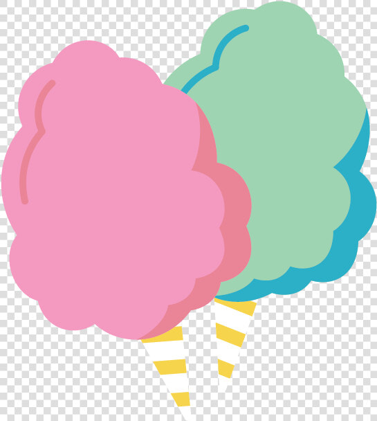 Two Servings Of Cotton Candy   Illustration  HD Png DownloadTransparent PNG