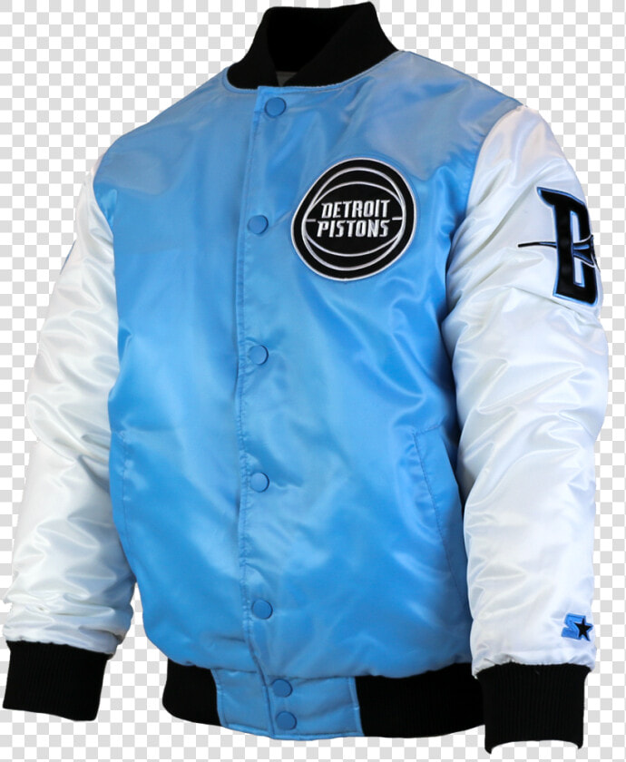 Detroit Pistons Starter Jackets Tobacco Road   Chicago Bulls Starter Jacket Blue  HD Png DownloadTransparent PNG