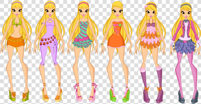 Winx Club Stella All Outfits  HD Png DownloadTransparent PNG