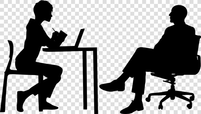 Ceo  Manager  Assistant  Boss  Business  Silhouette   Person Sitting At A Desk Drawing  HD Png DownloadTransparent PNG