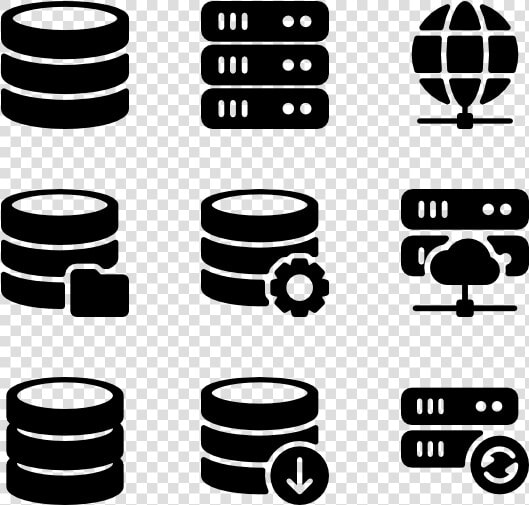 Servers  amp  Database   Database Server Icon Free  HD Png DownloadTransparent PNG