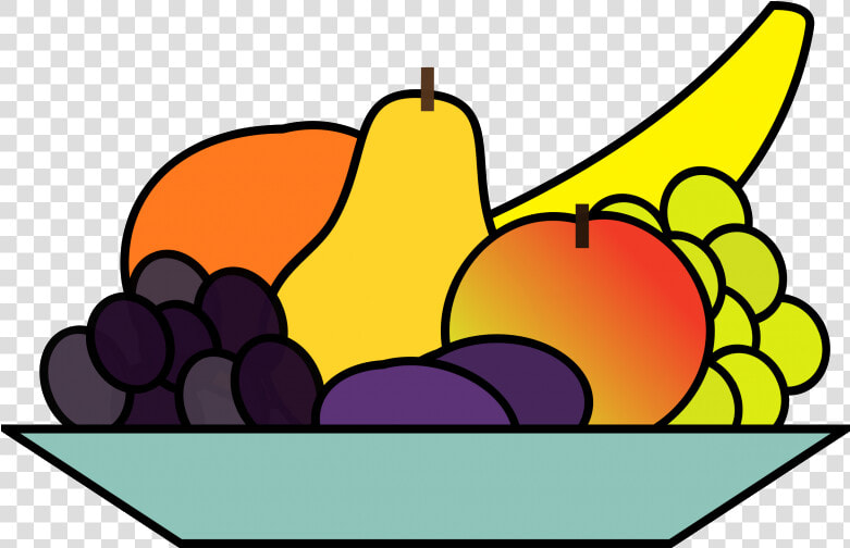 Healthy Food View Fruits Clipart Free Nutrition And   Fruits On A Plate Drawing  HD Png DownloadTransparent PNG