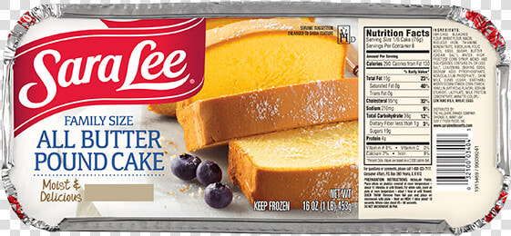 Sara Lee Pound Cake 10 75 Transparent  HD Png DownloadTransparent PNG