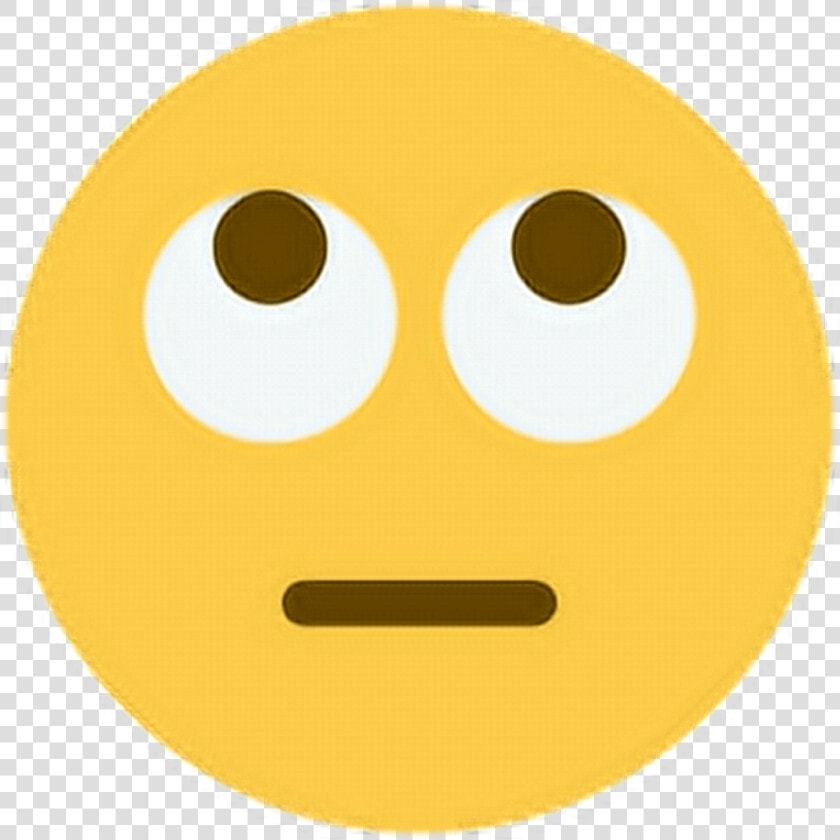 Rolleyes Stupid Think Eyeball Emoji Emoticon Face Expre   Eyeroll Emoji  HD Png DownloadTransparent PNG