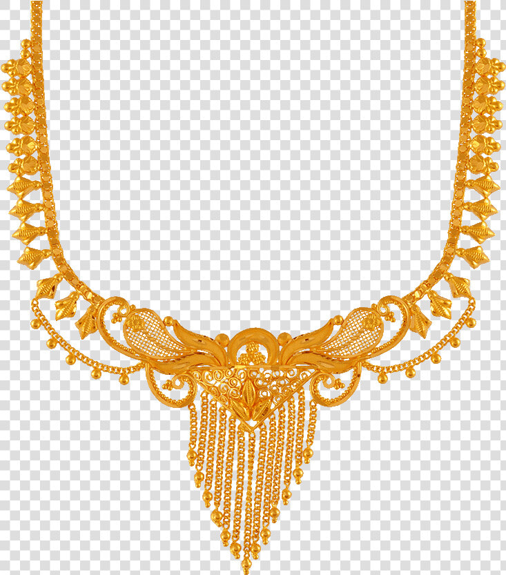 Chandra Jewellers 22kt Yellow Gold Necklace For Women   Golden Necklace With Price  HD Png DownloadTransparent PNG