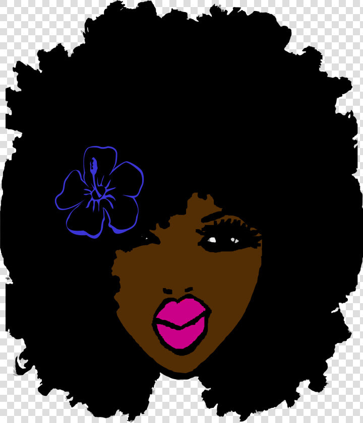 Collection Ellendaisy On Threadless Naturally Curly   Black Woman Face Silhouette  HD Png DownloadTransparent PNG