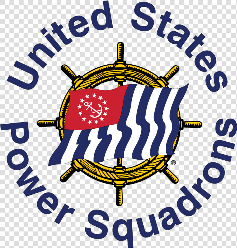 Usps Ship S Wheel With Words   Us Power Squadron Logo  HD Png DownloadTransparent PNG