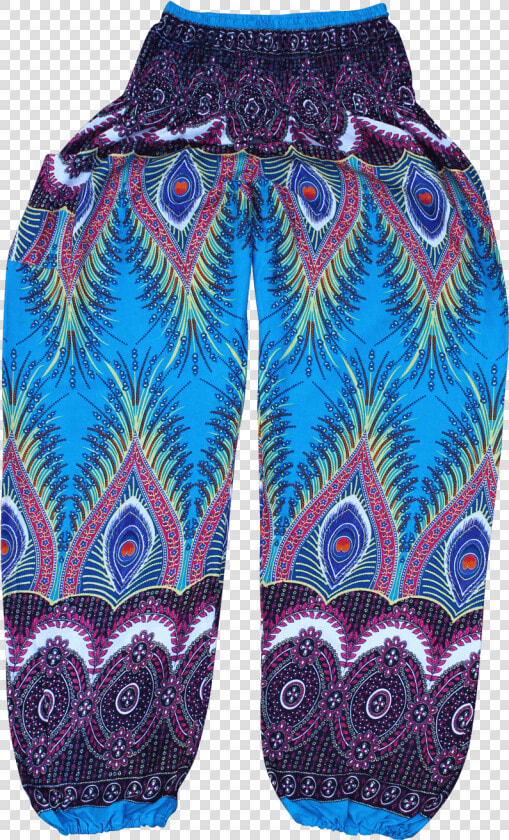 Blue Flare Harem Pants From Bohemian Island   Pattern  HD Png DownloadTransparent PNG