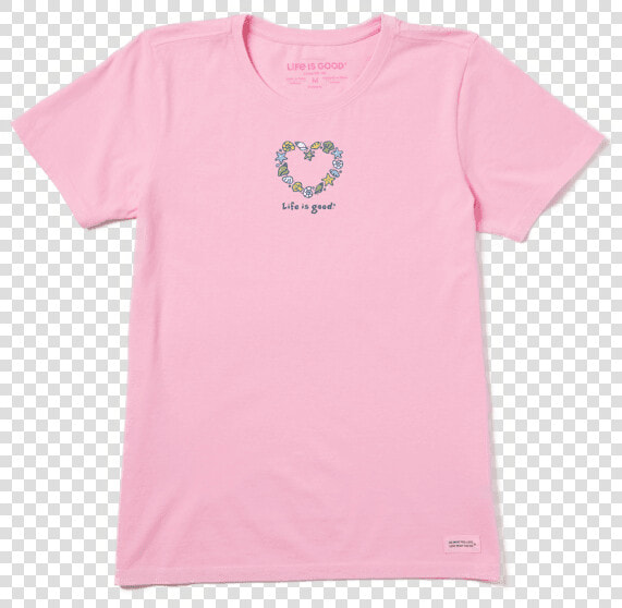 Women S Seashells Heart Vintage Crusher Tee   T shirt  HD Png DownloadTransparent PNG