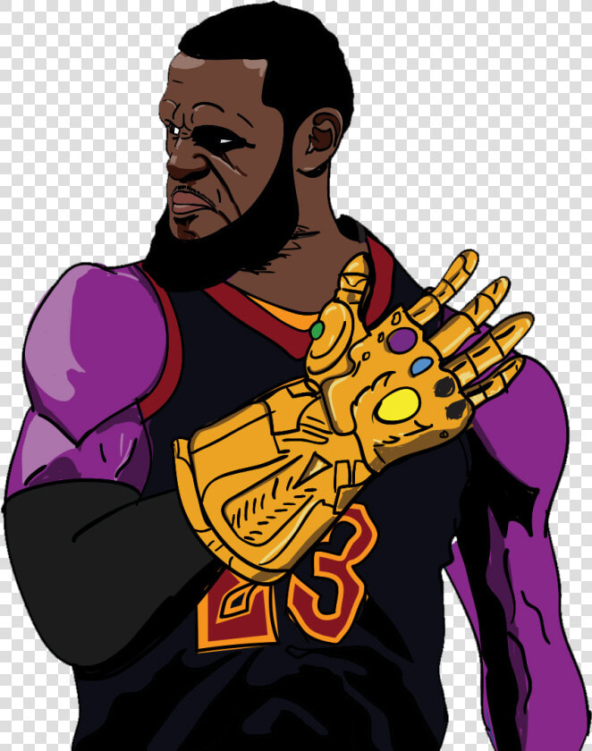 Call Me Thanos James   Lebron James The King Illustration  HD Png DownloadTransparent PNG