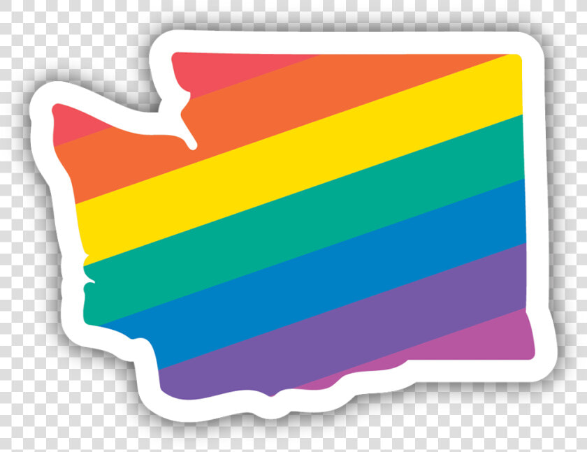 Washington Rainbow Sticker   Plot  HD Png DownloadTransparent PNG