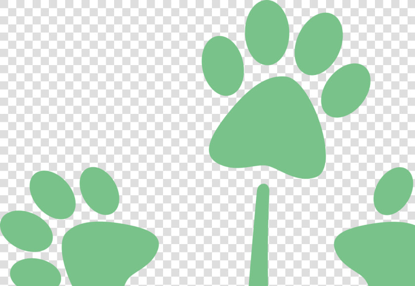 Green Paw Prints   Paw  HD Png DownloadTransparent PNG