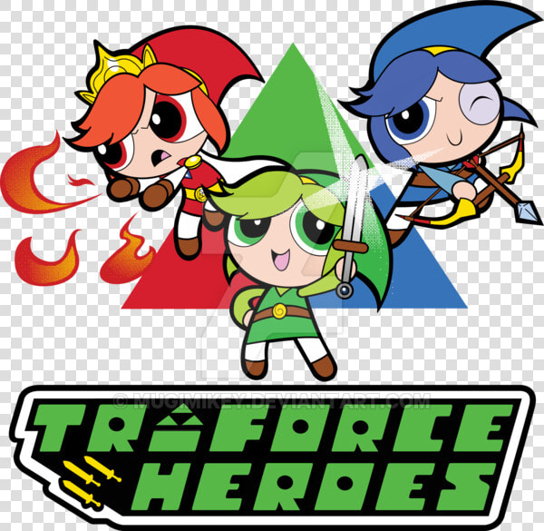 Transparent Triforce Png   Power Puff Girl Style  Png DownloadTransparent PNG