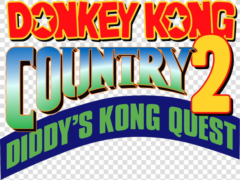 Transparent Donkey Kong Country Png   Donkey Kong Country 2 Diddy  39 s Kong Quest Logo  Png DownloadTransparent PNG