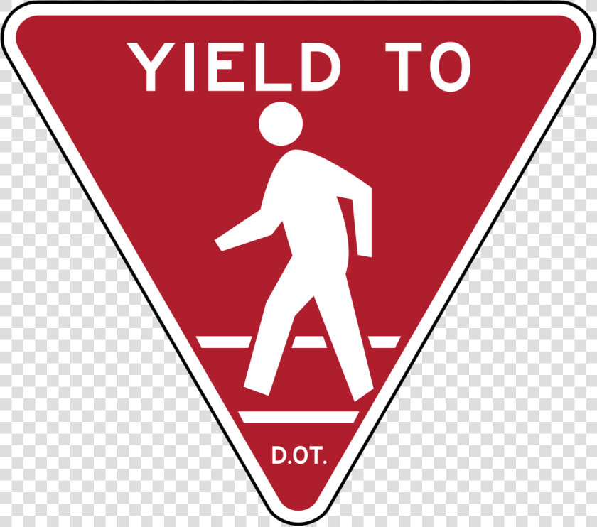 New York State Yield To Pedestrians  HD Png DownloadTransparent PNG