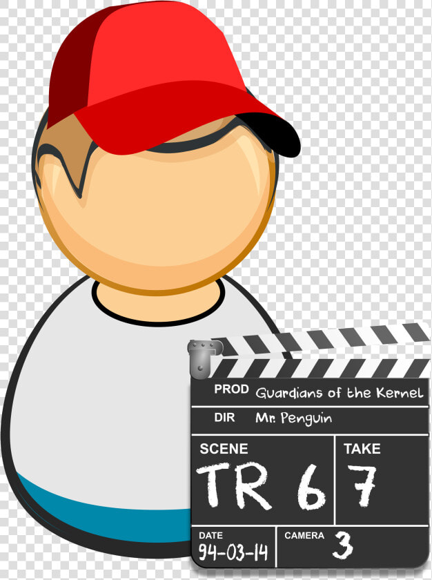 Clapperboard Guy Clip Arts   Clipart First Aider  HD Png DownloadTransparent PNG