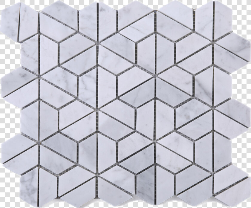 Hexagon Carrara Marble Mesh Mounted Mosaic Tile  HD Png DownloadTransparent PNG