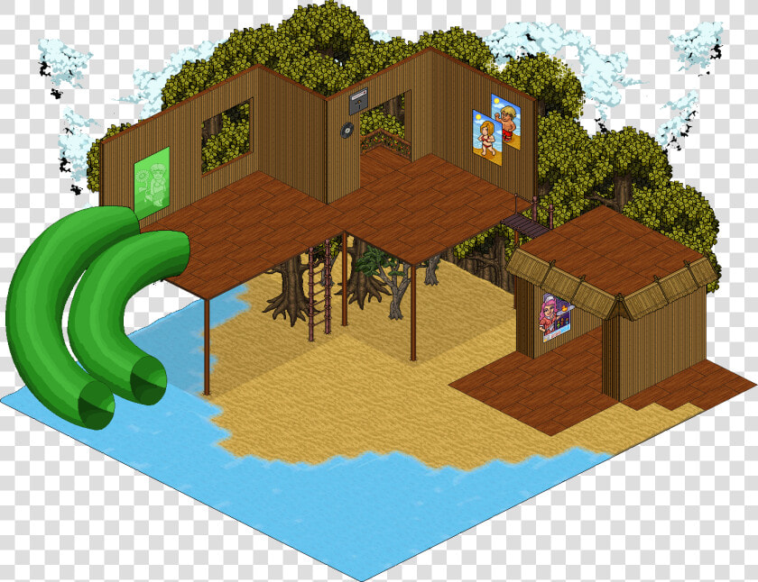 Praia   Habbo Beach House  HD Png DownloadTransparent PNG