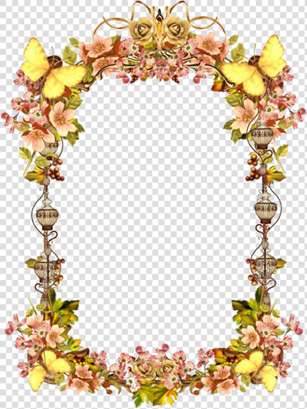 Replica Vintage Border Art Photo Frame Png   Vintage Yellow Border Png  Transparent PngTransparent PNG