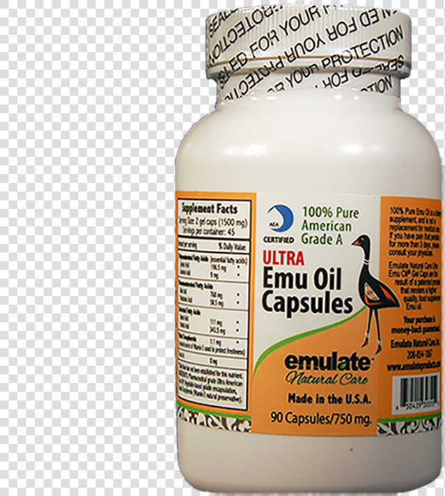 100  Pure Ultra Emu Oil Capsules   Agaricus  HD Png DownloadTransparent PNG