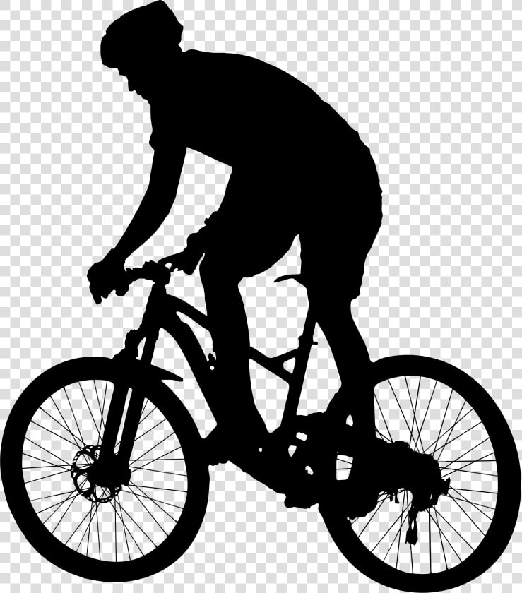 Cycling Clipart Human Silhouette   Mountain Bike Clipart Png  Transparent PngTransparent PNG