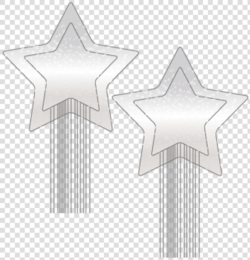 Pastease Silver Glitter Rockstar Pasties With Tassles   Cookie Cutter  HD Png DownloadTransparent PNG