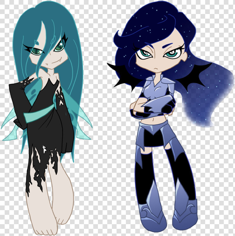 Transparent Stocking Anarchy Png   Mlp Nightmare Moon And Queen Chrysalis  Png DownloadTransparent PNG