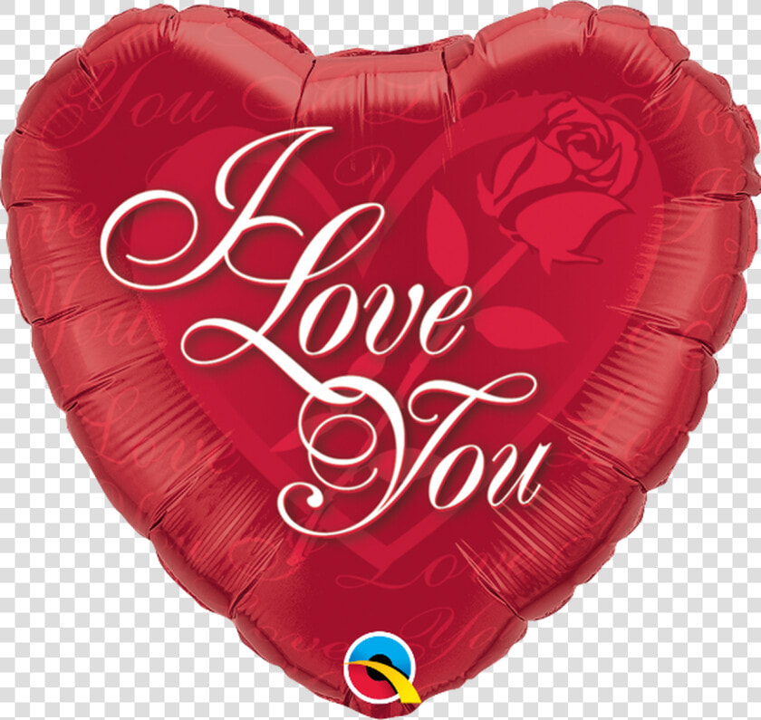 Balão Metalizado Eu Te Amo Com Rosa Vermelha 18 Polegadas   Love You  HD Png DownloadTransparent PNG