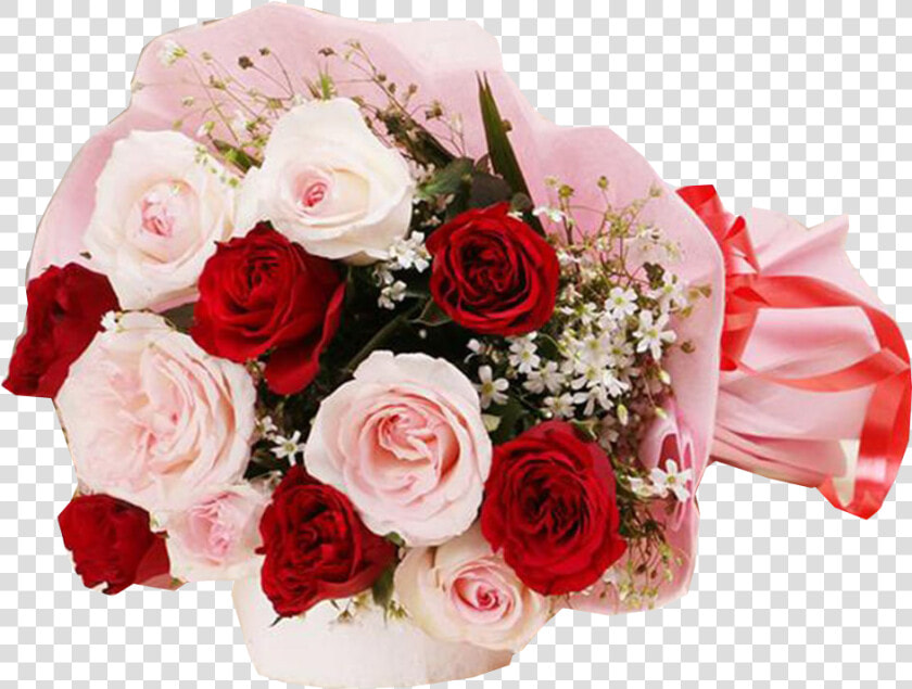 Red And Pink Roses Bunch   Good Night Rose Flowers  HD Png DownloadTransparent PNG