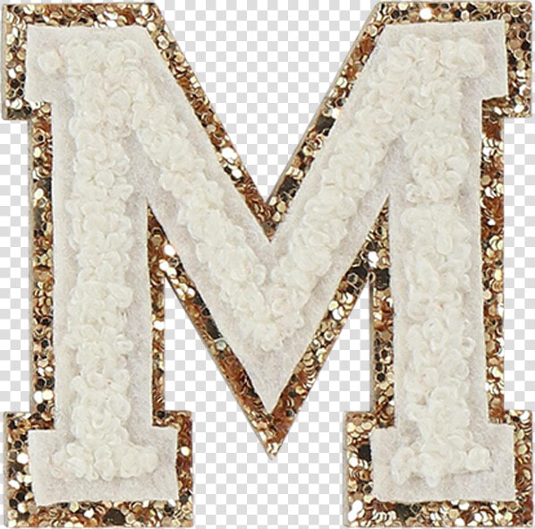 Blanc Glitter Varsity Letter Patches   Heart  HD Png DownloadTransparent PNG