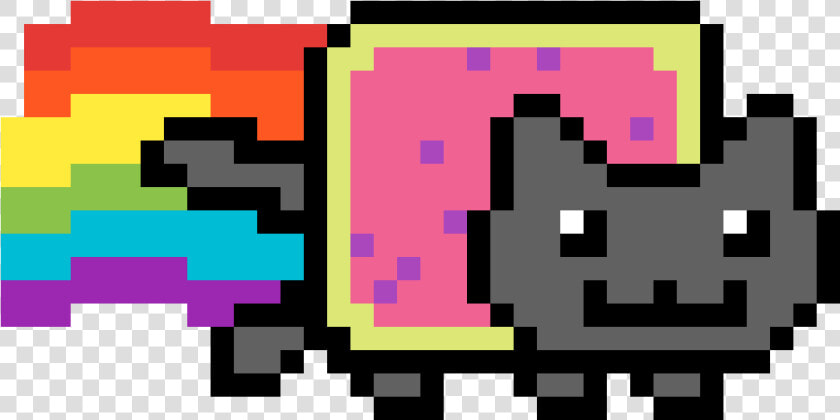 Nyan Cat Pixel Art  HD Png DownloadTransparent PNG