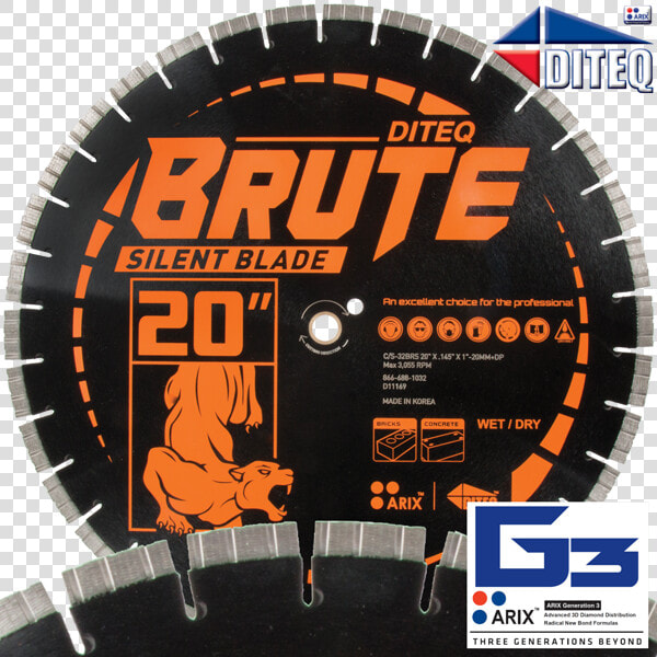 C s 32 Arix™ Brute Silent Blades For Granite  Hard  HD Png DownloadTransparent PNG