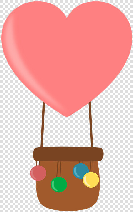 Hot Air Balloon  Balloon  Colors  Inflation  Design   Heart Air Balloons Cartoon  HD Png DownloadTransparent PNG