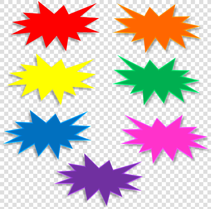 Sunburst Clipart Callout Rainbow   Gif Attention Png  Transparent PngTransparent PNG