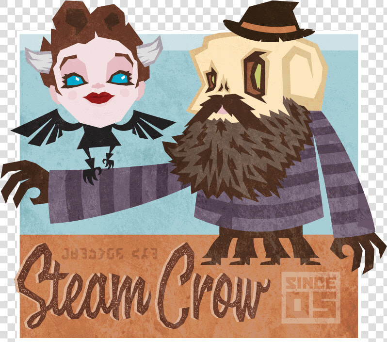 Steam Crow Portrait2   Illustration  HD Png DownloadTransparent PNG